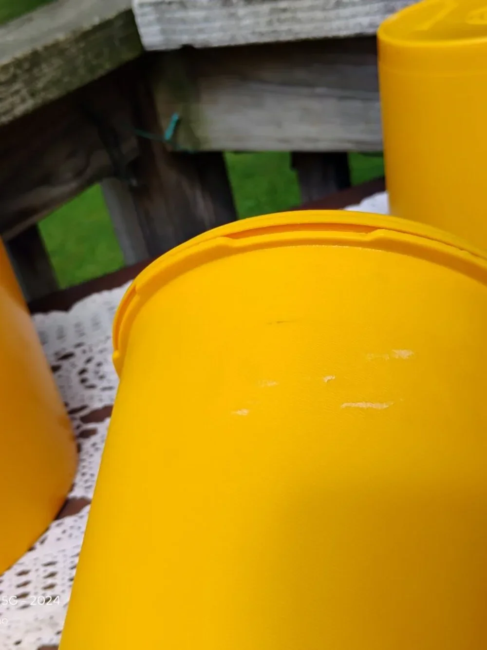 Servalier Canisters by Tupperware Set of 3 Golden Harvest Yellow vintage 1970s